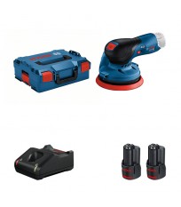 Ponceuse excentrique Ø125 mm GEX 12V-125 + 2 batteries 12V 3 Ah + chargeur GAL 12V-20 BOSCH
