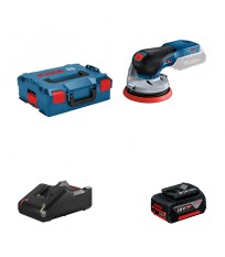 Ponceuse excentrique Ø125 mm GEX 18V-125 + 1 batterie GBA 18V 4 Ah + 1 chargeur GAL 18V-40 BOSCH