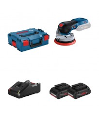 Ponceuse excentrique Ø125 mm GEX 18V-125 + 2 batteries Procore 18V 4 Ah + 1 chargeur GAL 18V-40 BOSCH