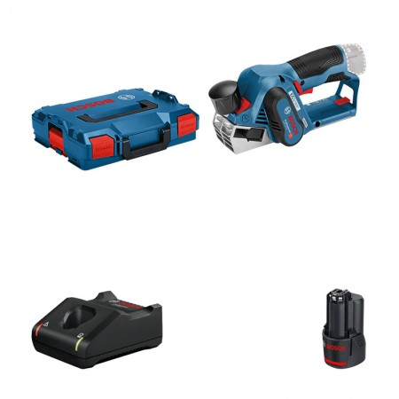 Rabot GHO 12V-20 + 1 batterie 12V 3 Ah + chargeur GAL 12V-20 BOSCH