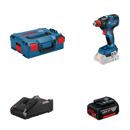Visseuse à chocs / Boulonneuse GDX 18V-200 + 1 batterie GBA 18V 4 Ah + 1 chargeur GAL 18V-40 BOSCH