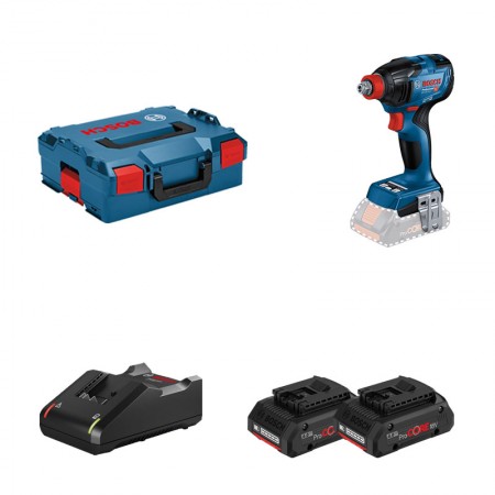 Visseuse à chocs / boulonneuse GDX 18V-210 C + 2 batteries Procore 18V 4 Ah + 1 chargeur GAL 18V-40 BOSCH