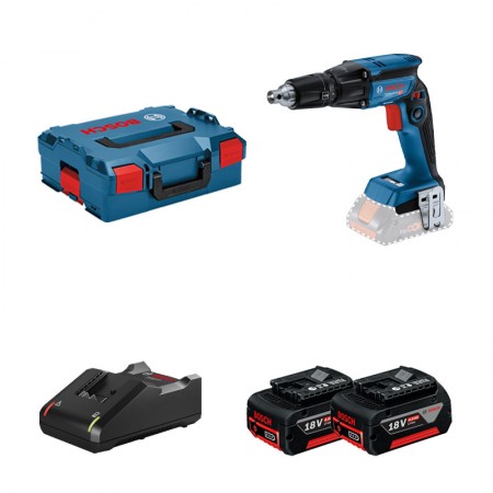 Visseuse placo GTB 18V-45 + 2 batteries GBA 18V 4 Ah + 1 chargeur GAL 18V-40 BOSCH