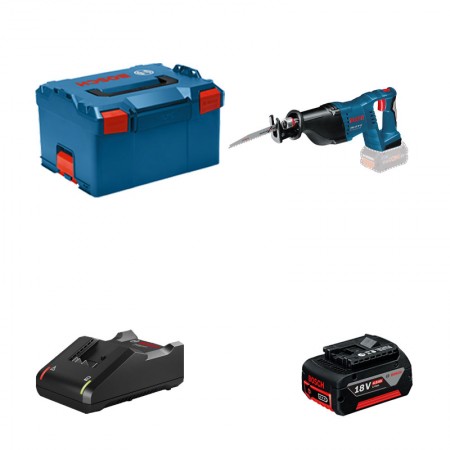 Scie sabre GSA 18 V-LI + 1 batterie GBA 18V 4 Ah + 1 chargeur GAL 18V-40 BOSCH