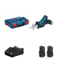 Scie sabre GSA 12V-14 + 2 batteries 12V 3 Ah + 1 chargeur GAL 12V-40 BOSCH