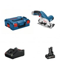 Scie circulaire Ø85 mm GKS 12V-26 + 1 batterie 12V 6 Ah + 1 chargeur GAL 12V-40 BOSCH