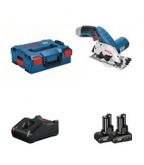Scie circulaire Ø85 mm GKS 12V-26 + 2 batteries 12V 6 Ah + 1 chargeur GAL 12V-40 BOSCH