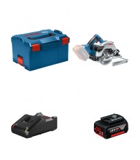 Scie circulaire Ø165 mm GKS 18V-57G + 1 batterie GBA 18V 4.0 Ah + 1 chargeur GAL 18V-40 BOSCH