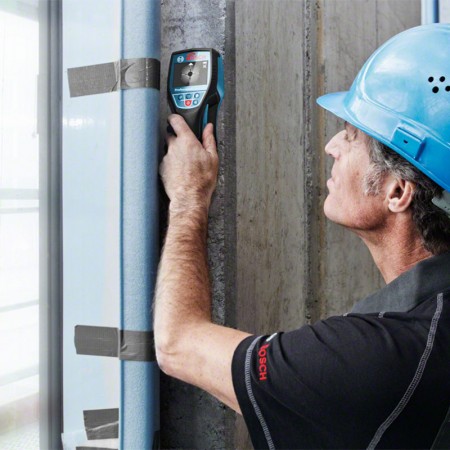 Détecteur mural D-tect 120 + 2 batteries 12V 3 Ah + 1 chargeur GAL 12V-40 BOSCH