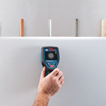 Détecteur mural D-tect 120 + 2 batteries 12V 3 Ah + 1 chargeur GAL 12V-40 BOSCH