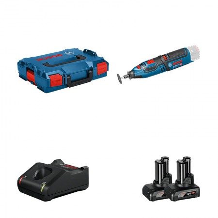 Outil rotatif GRO 12 V-35 + 2 batteries 12V 6 Ah + chargeur GAL 12V-40 BOSCH