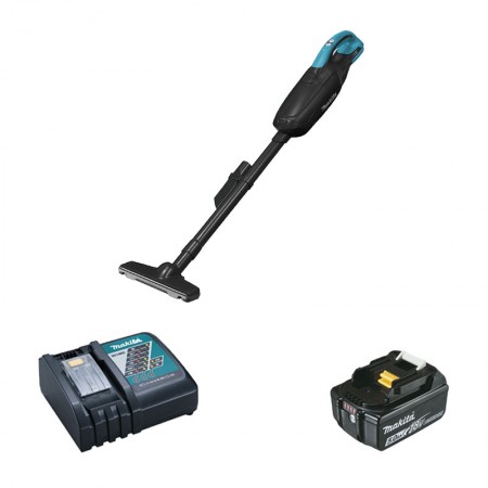 Aspirateur 18V DCL182ZB + 1 batterie BL1850B 18V 5 Ah + 1 chargeur rapide DC18RC MAKITA