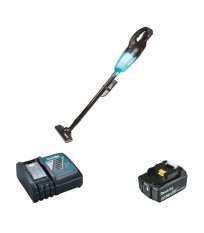 Aspirateur 18V DCL180ZB + 1 batterie BL1850B 18V 5 Ah + 1 chargeur rapide DC18RC MAKITA