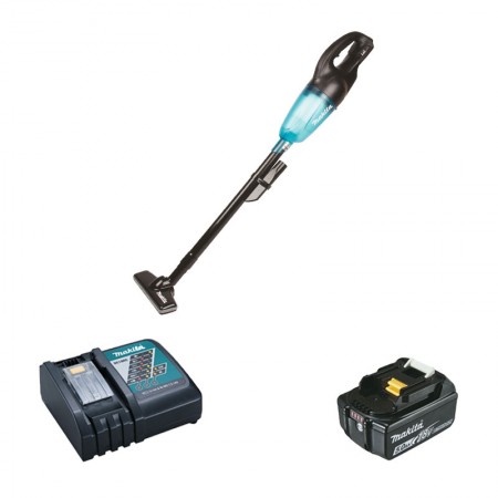 Aspirateur 18V DCL180ZB + 1 batterie BL1850B 18V 5 Ah + 1 chargeur rapide DC18RC MAKITA