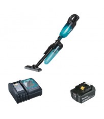 Aspirateur 18V DCL281FZCB + 1 batterie BL1850B 18V 5 Ah + 1 chargeur rapide DC18RC MAKITA