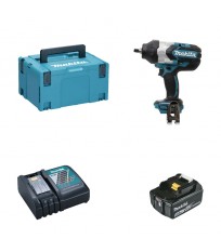 Boulonneuse 1/2" 18V 1000Nm DTW1002ZJ + 1 batterie BL1850B 18V 5 Ah + 1 chargeur rapide DC18RC MAKITA