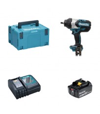 Boulonneuse 1/2" 18V 1000Nm DTW1002ZJ + 1 batterie BL1860B 18V 6 Ah + 1 chargeur rapide DC18RC MAKITA