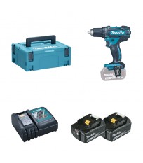 Perceuse-visseuse 18V DDF482ZJ + 2 batteries BL1850B 18V 5 Ah + 1 chargeur rapide DC18RC MAKITA
