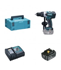 Perceuse-visseuse 18V DDF458ZJ + 1 batterie BL1850B 18V 5 Ah + 1 chargeur rapide DC18RC MAKITA
