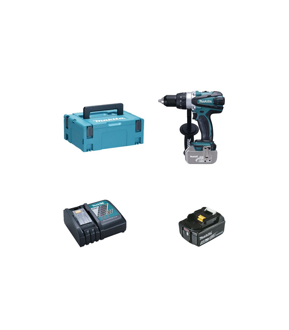 Lot perceuse visseuse + enceinte Makita