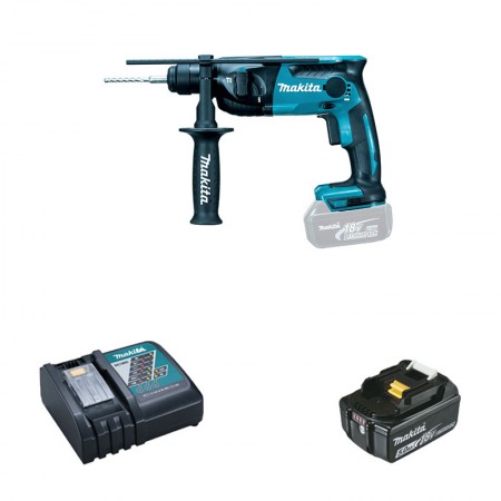 Perforateur DHR165Z + 1 batterie BL1850B 18V 5 Ah + 1 chargeur rapide DC18RC MAKITA