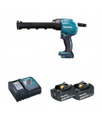 Pistolet à mastic 18V DCG180Z + 2 batteries BL1830B 18V 3 Ah + 1 chargeur rapide DC18RC MAKITA