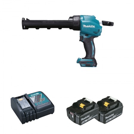 Pistolet à mastic 18V DCG180Z + 2 batteries BL1850B 18V 5 Ah + 1 chargeur rapide DC18RC MAKITA