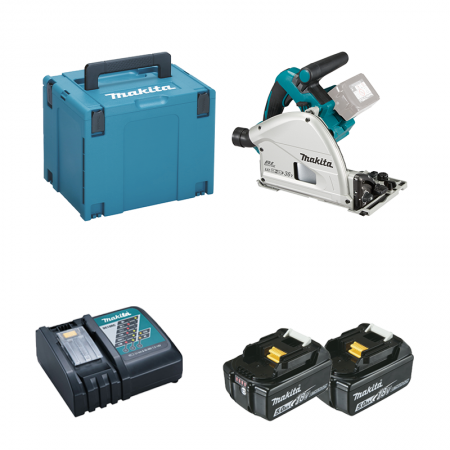 Scie circulaire plongeante Ø165 mm 2 x 18V DSP600ZJ MAKITA