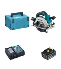 Scie circulaire 18V Ø165 mm DHS660ZJ + 1 batterie BL1850B 18V 5 Ah + 1 chargeur rapide DC18RC MAKITA
