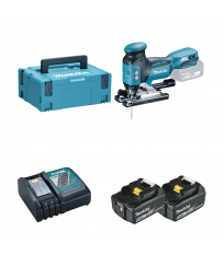 Scie sauteuse 18V DJV181ZJ + 2 batteries BL1850B 18V 5 Ah + 1 chargeur rapide DC18RC MAKITA