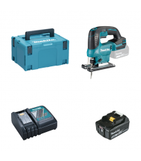 Scie sauteuse 18V DJV184ZJ + 1 batterie BL1850B 18V 5 Ah + 1 chargeur rapide DC18RC MAKITA