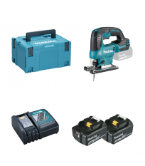 Scie sauteuse 18V DJV184ZJ + 2 batteries BL1850B 18V 5 Ah + 1 chargeur rapide DC18RC MAKITA