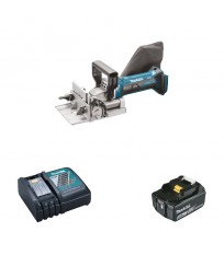 Lamelleuse 18V DPJ180Z + 1 batterie BL1850B 18V 5 Ah + 1 chargeur rapide DC18RC MAKITA