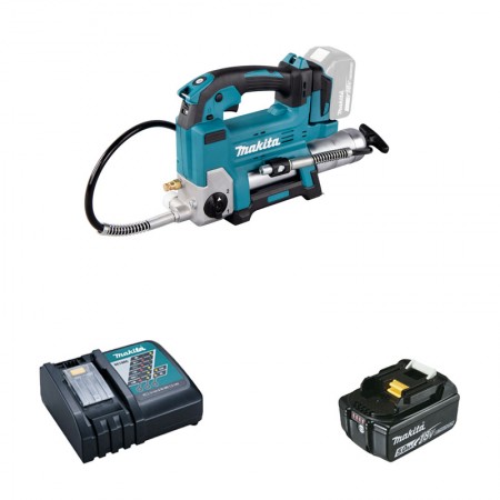 Pompe à graisse DGP180Z + 1 batterie BL1850B 18V 5 Ah + 1 chargeur rapide DC18RC MAKITA