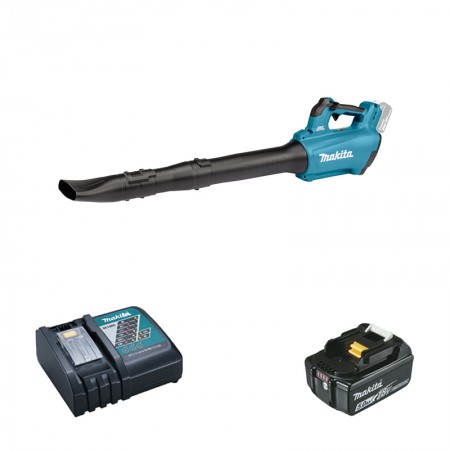 Souffleur 18V DUB184Z + 1 batterie BL1850B 18V 5 Ah + 1 chargeur rapide DC18RC MAKITA