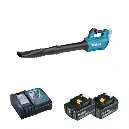 Souffleur 18V DUB184Z + 2 batteries BL1850B 18V 5 Ah + 1 chargeur rapide DC18RC MAKITA