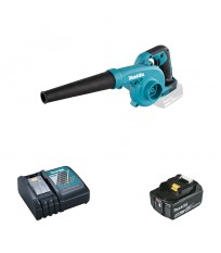 Souffleur 18V DUB185Z + 1 batterie BL1850B 18V 5 Ah + 1 chargeur rapide DC18RC MAKITA