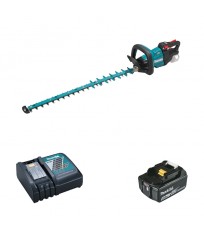 Taille-haie 18V 75cm DUH752Z + 1 batterie BL1850B 18V 5 Ah + 1 chargeur rapide DC18RC MAKITA