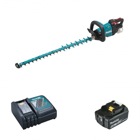 Taille-haie 18V 75cm DUH752Z + 1 batterie BL1850B 18V 5 Ah + 1 chargeur rapide DC18RC MAKITA