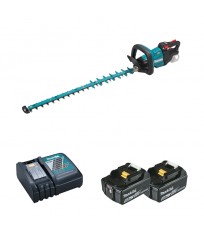 Taille-haie 18V 75cm DUH752Z + 2 batteries BL1850B 18V 5 Ah + 1 chargeur rapide DC18RC MAKITA