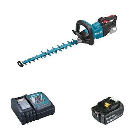 Taille-haie 18V 50cm DUH502Z + 1 batterie BL1850B 18V 5 Ah + 1 chargeur rapide DC18RC MAKITA