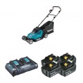 4 batteries BL1850B 18V 5 Ah + 1 chargeur rapide double DC18RD