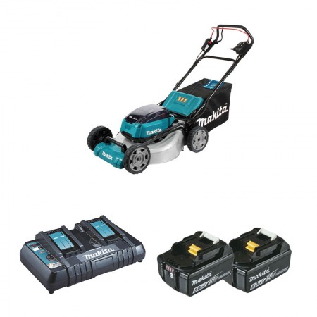 Tondeuse auto-tractée 36 V DLM532Z 2bat 5Ah - MAKITA
