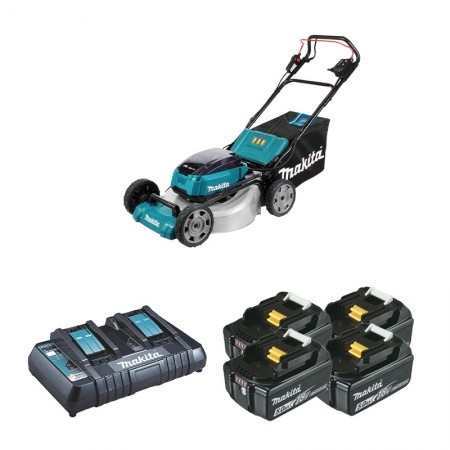 Tondeuse auto-tractée 36 V DLM532PT4 4bat 5Ah - MAKITA