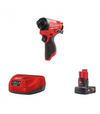 Visseuse à chocs 12V M12 FID2-0 + 1 batterie 12V 4 Ah + chargeur C12C MILWAUKEE