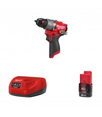 Perceuse visseuse à percussion 12V M12 FPD2 + 1 batterie 12V 2 Ah + chargeur C12C MILWAUKEE