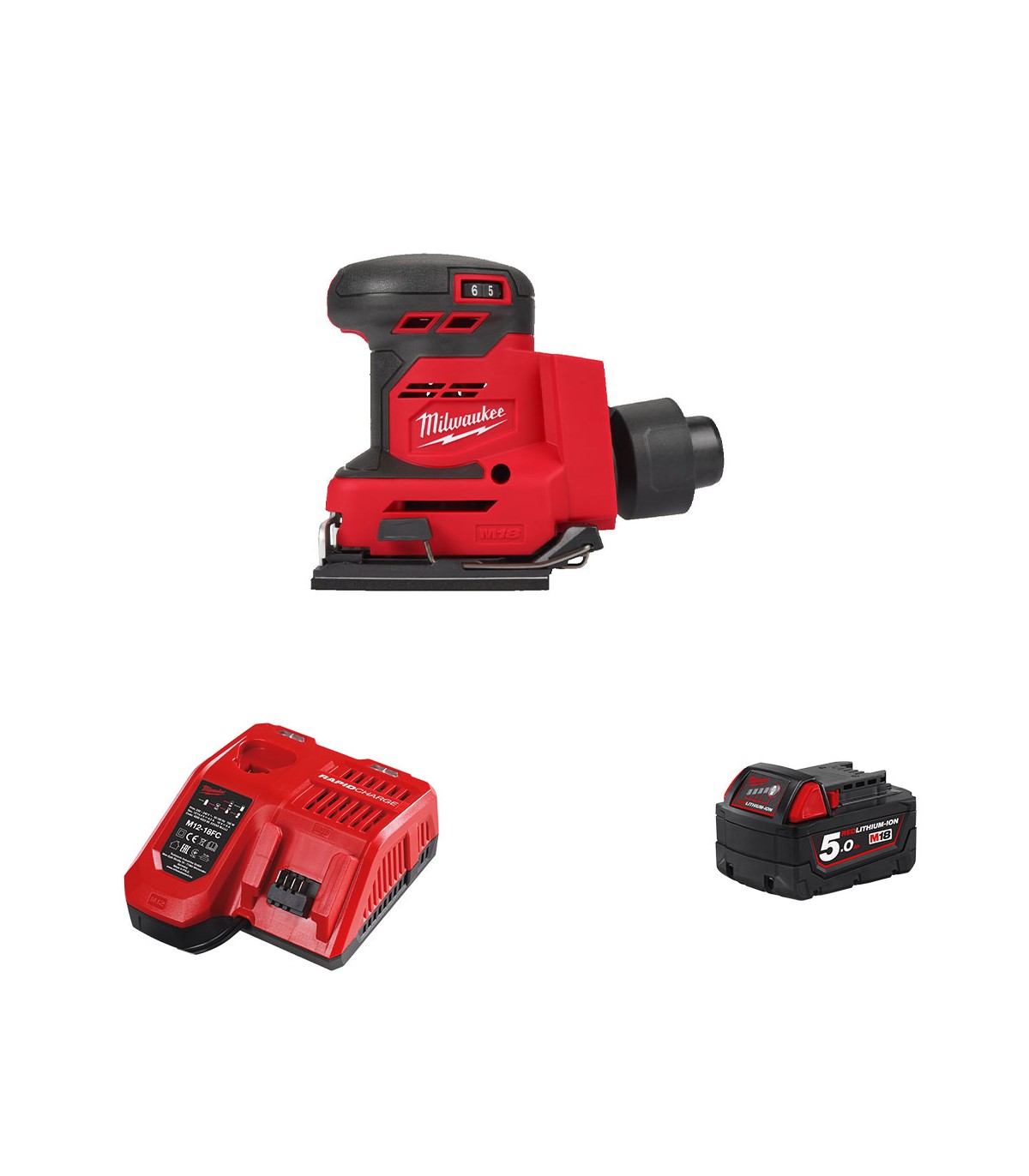 Ponceuse vibrante 18V M18 BQSS MILWAUKEE