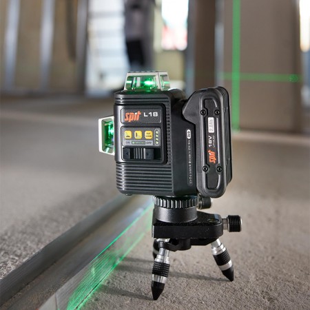 Laser vert  L18 18V + 2 batteries 18V 5 Ah + chargeur rapide SPIT