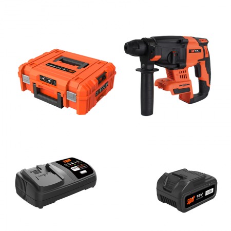 Perforateur piqueur D18 SDS Plus 18V + 1 batterie 18V 5 Ah + chargeur rapide SPIT