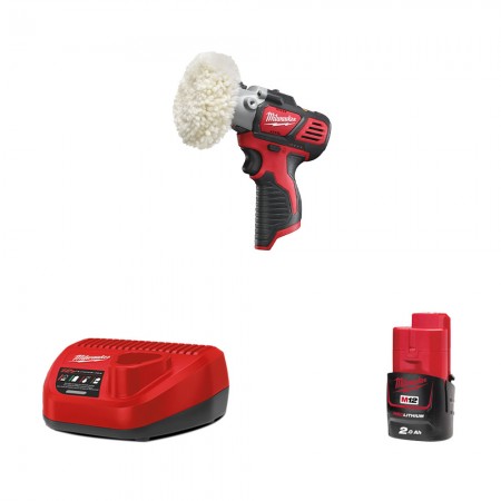 Ponceuse polisseuse 12V M12 BPS-0 + 1 Batterie 12V 2 Ah + 1 Chargeur C12C MILWAUKEE